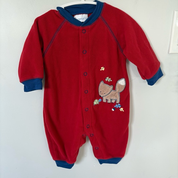 Carter's Other - Carter’s Celebrating Childhood Vintage Forest Friends Red Fox & Turtle Romper
